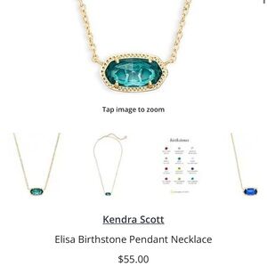 Kendra Scott Elisa Birthstone Pendant Necklace